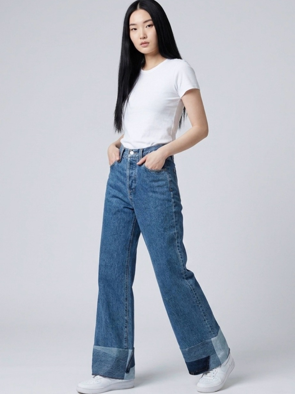 Reworked Denim Forum “ the Farrah hi-rise wide leg”